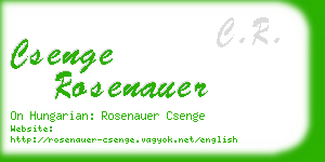 csenge rosenauer business card